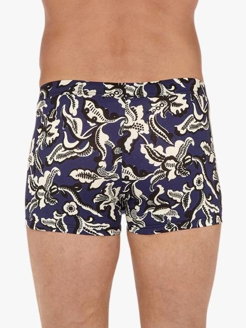 HOM Catalan marine blauw/print boxershort