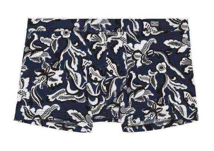HOM Catalan marine blauw/print boxershort