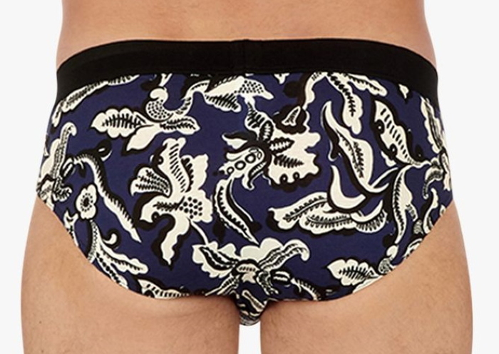 HOM Catalan marine blauw/print slip