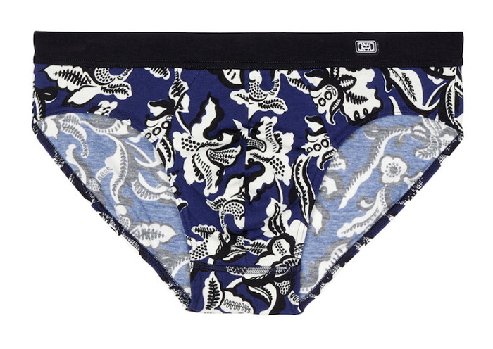 HOM Catalan marine blauw/print slip