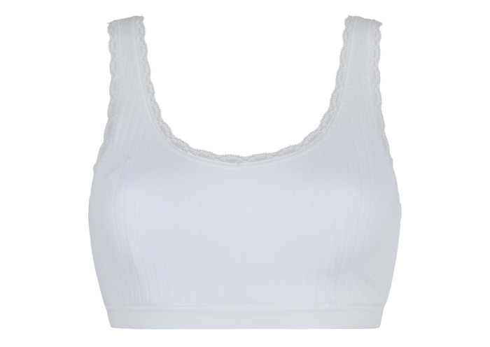 LingaDore Daily Cottonlook sneeuw wit wireless bh