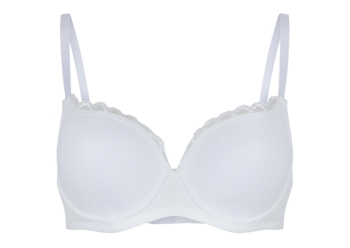 LingaDore Daily Cottonlook sneeuw wit voorgevormde bh