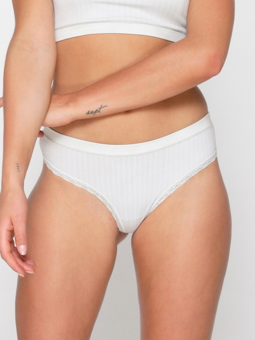 LingaDore Daily Cottonlook grijs string