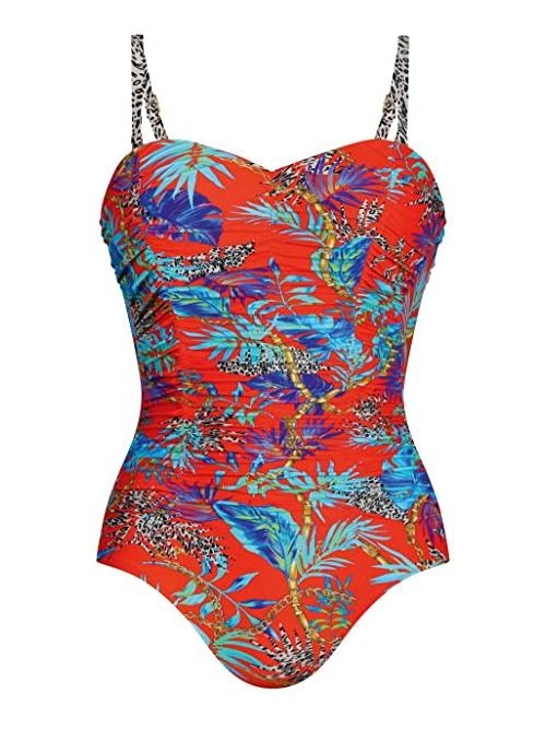 Anita Badmode Artemis oranje/print badpak