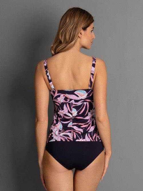 Anita Badmode Hatutu zwart/print zwangerschap tankini