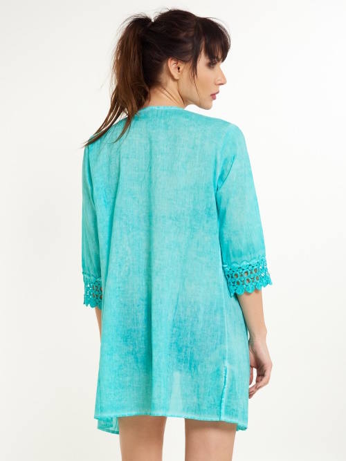 LingaDore Beach Cover Up turquoise kimono