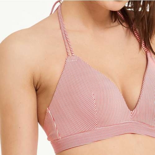 LingaDore Beach Iris rood/wit voorgevormde bikinitop