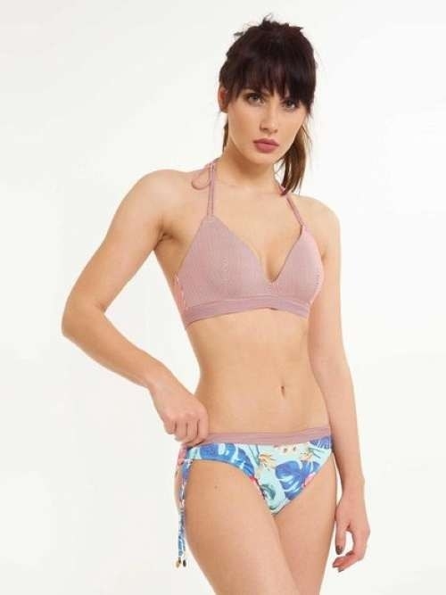 LingaDore Beach Iris rood/wit voorgevormde bikinitop