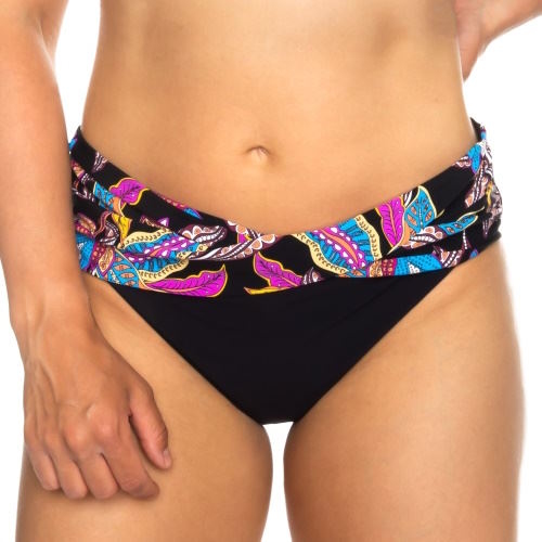 Rosa Faia Badmode Liz zwart/print bikini broekje