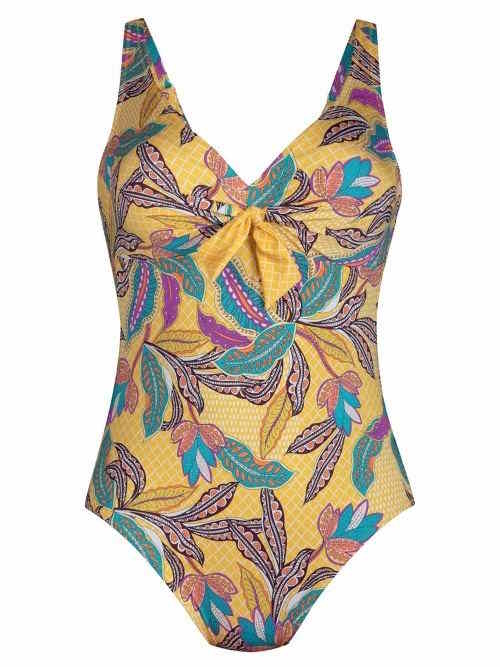 Rosa Faia Badmode Olivia geel/print badpak