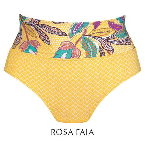 Rosa Faia Badmode Sunny geel/print bikini broekje