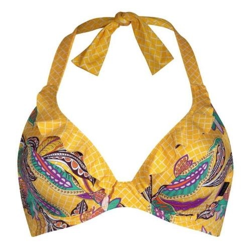 Rosa Faia Badmode Lizzy geel/print soft-cup bikinitop