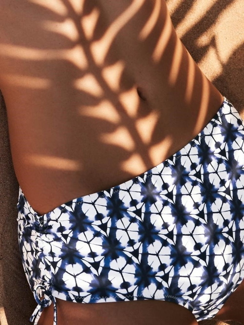 Rosa Faia Badmode Ive marine blauw/print bikini broekje