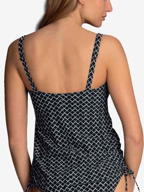 Rosa Faia Badmode Malaika zwart/wit tankini top
