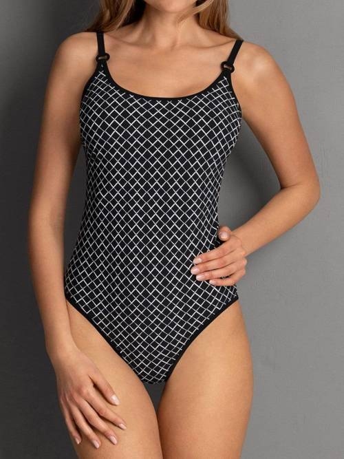 Rosa Faia Badmode Marinet zwart/wit badpak