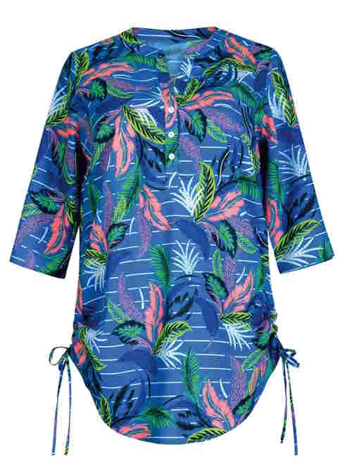 Rosa Faia Badmode Bora Bora blauw/print tuniek