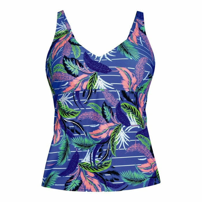 Rosa Faia Badmode Noemi blauw/print tankini top