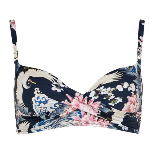 Rosa Faia Badmode Maja marine blauw/print voorgevormde bikinitop