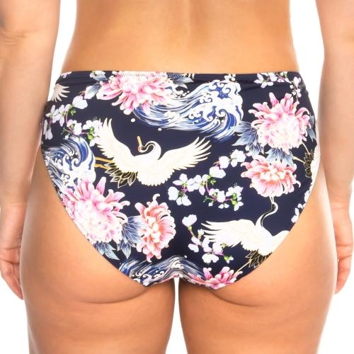 Rosa Faia Badmode Casual marine blauw/print bikini broekje