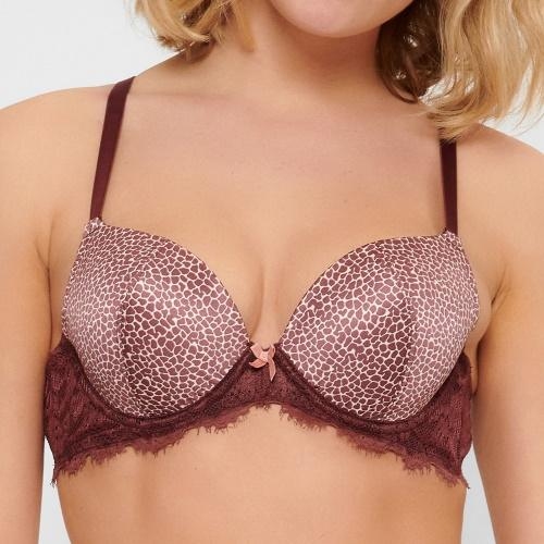 LingaDore Giraffe bruin/print push up bh