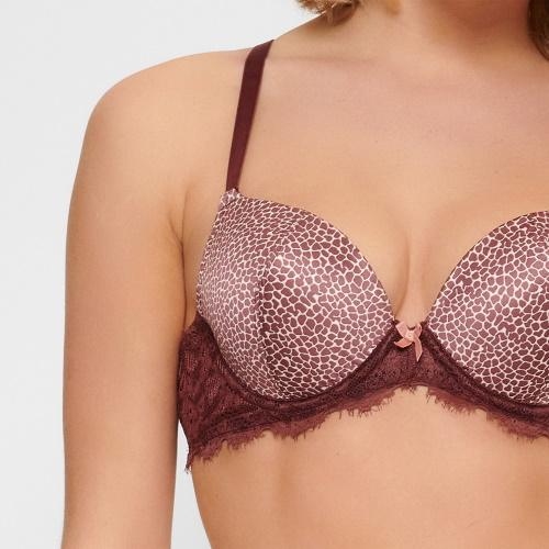 LingaDore Giraffe bruin/print push up bh