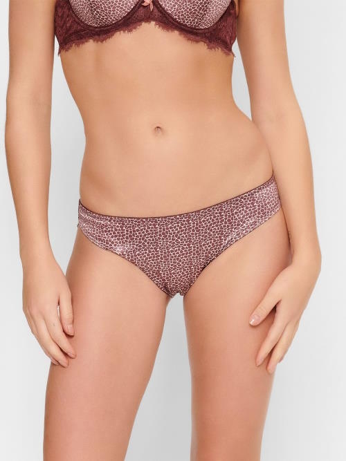 LingaDore Giraffe bruin/print slip