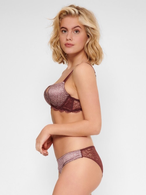 LingaDore Giraffe bruin/print slip
