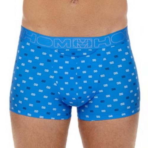 HOM Vauban blauw/print boxershort