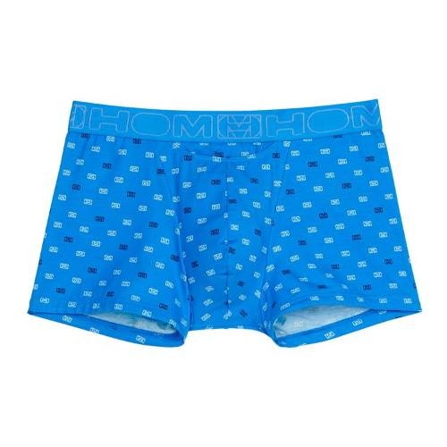HOM Vauban blauw/print boxershort