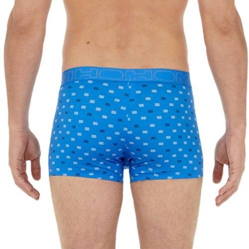 HOM Vauban blauw/print boxershort