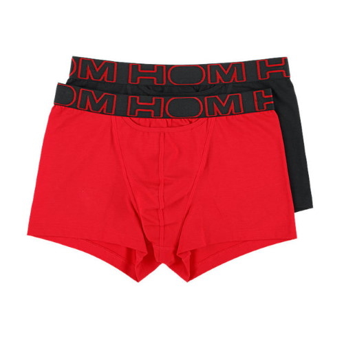 HOM Boxerlines zwart/rood boxershort