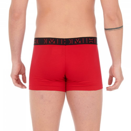 HOM Boxerlines zwart/rood boxershort