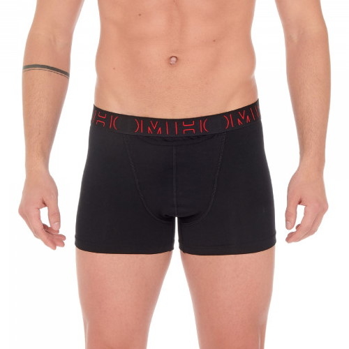HOM Boxerlines zwart/rood boxershort