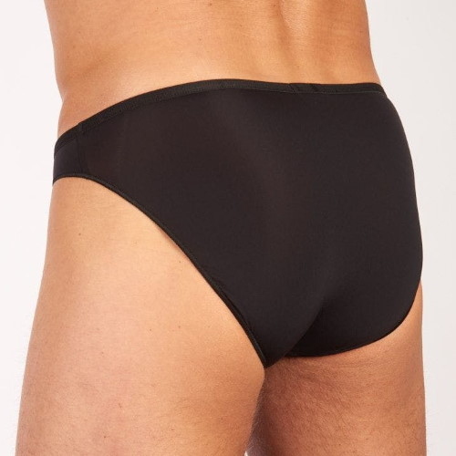 HOM Plumes zwart heren slip