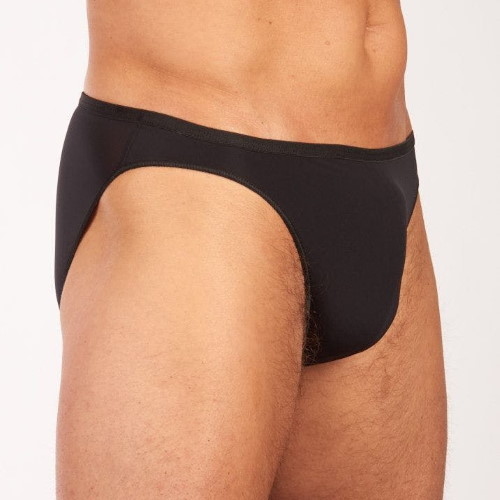 HOM Plumes zwart heren slip