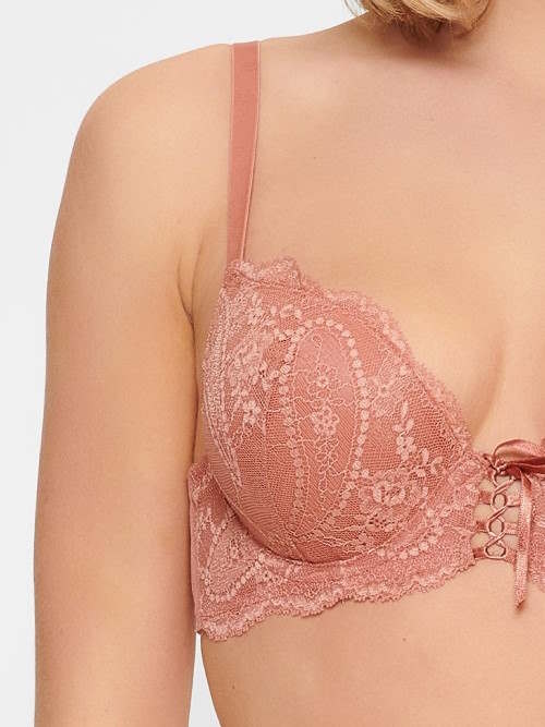 LingaDore Cedar Wood antique rose push up bh