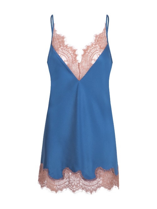 LingaDore Night Cedar Wood petrol slipdress