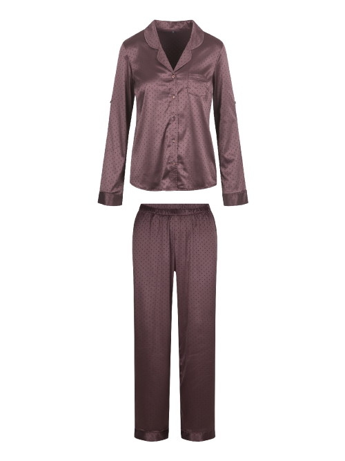 LingaDore Night Brown Dots bruin pyjama