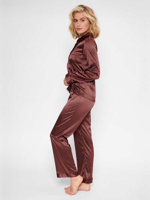 LingaDore Night Brown Dots bruin pyjama