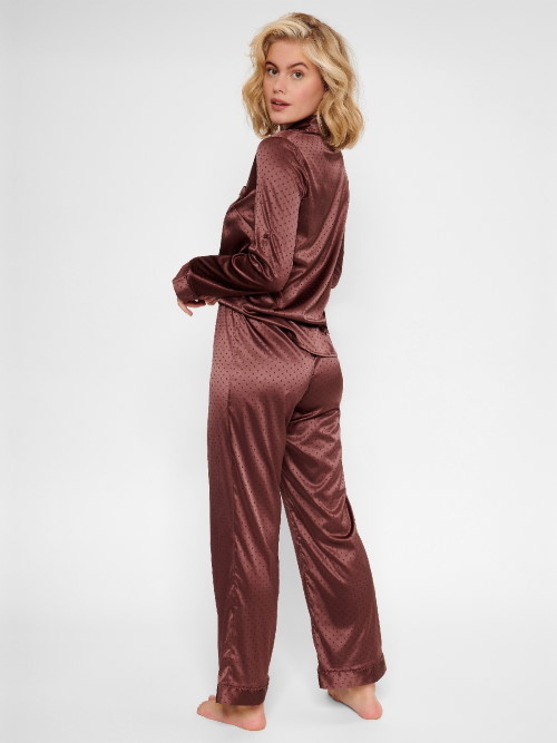 LingaDore Night Brown Dots bruin pyjama