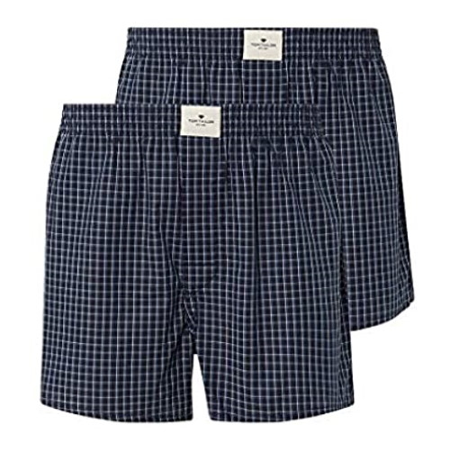 Tom Tailor Texas marine blauw/print wijde boxershort