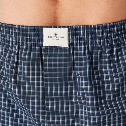 Tom Tailor Texas marine blauw/print wijde boxershort