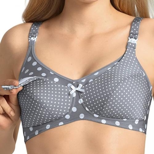Anita Maternity Polka Dot grijs/wit voedings bh