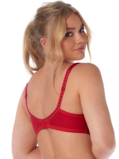After Eden D-Cup & Up Nikki rood niet voorgevormde bh