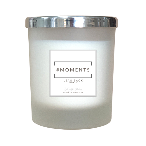 Moments Lean Back zilver geurkaars