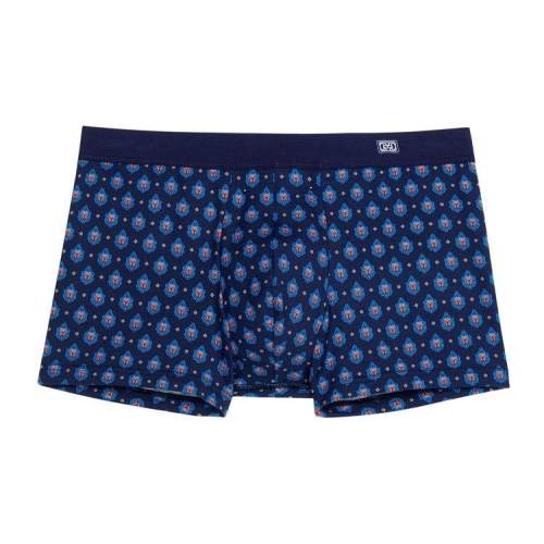 HOM Frioul marine blauw/print boxershort