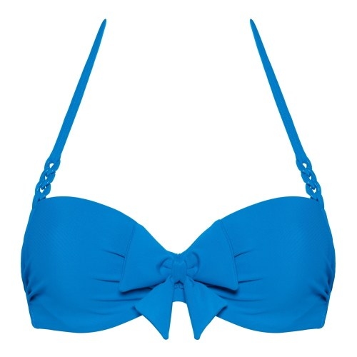 Marlies Dekkers Badmode Papillon blauw voorgevormde bikinitop