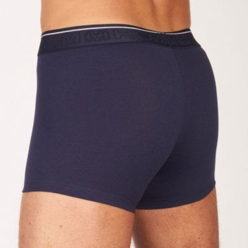 HOM Dominique marine blauw/print boxershort