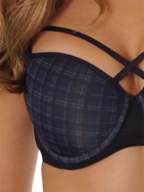 Sapph Fabulous marine blauw/print voorgevormde bh