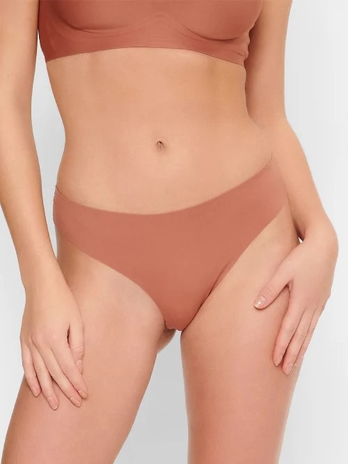 LingaDore Daily Soft Sensation leather brown string